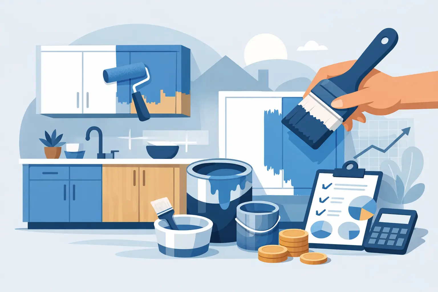 Kitchen Cabinet Painting Cost Explained - WallNuts Painting and Decor